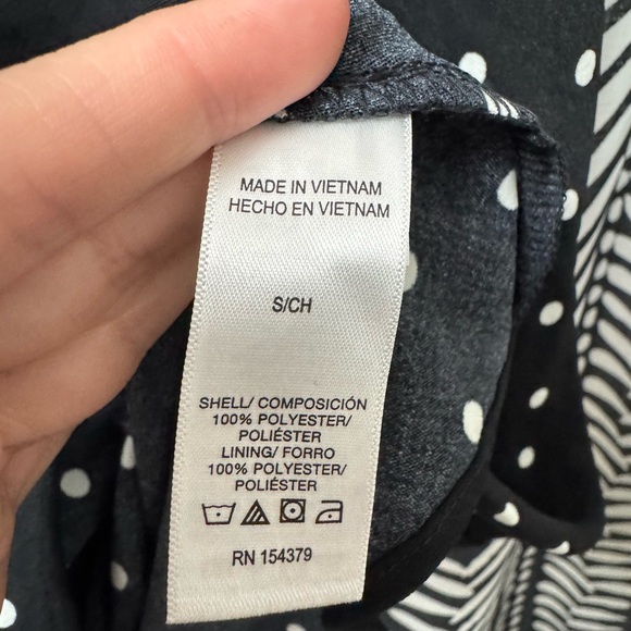 Aeropostale Black and White Polka Dot Midi Skirt - Picture 6 of 7